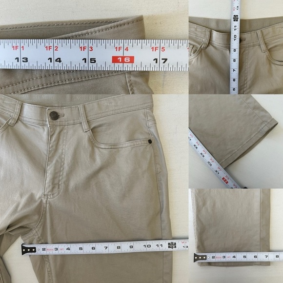 English Laundry Men's Slim Fit 5 Pocket Twill Chino Pants Beige Size 32 - Picture 9 of 14